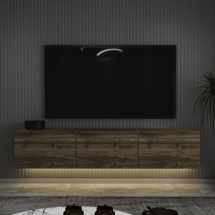 Hanah Home Soporte para TV Neon - Walnut Hanah Home Soporte para TV Neon - Walnut